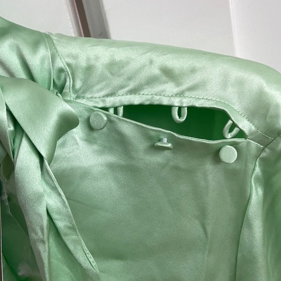 J.Crew Collection 100% Silk Mint Green Blouse S NWT - Picture 5 of 5
